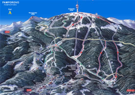 carte pistes ski pamporovo