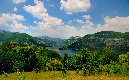 Paysage sur le barrage Kardjali, dans les Rhodopes de l&#039;est