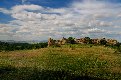Le site de la forteresse byzantine au-dessus du village de M&eacute;zek, Bulgarie du sud-est
