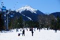 En bas de la piste de ski &agrave; Bansko, Pirin